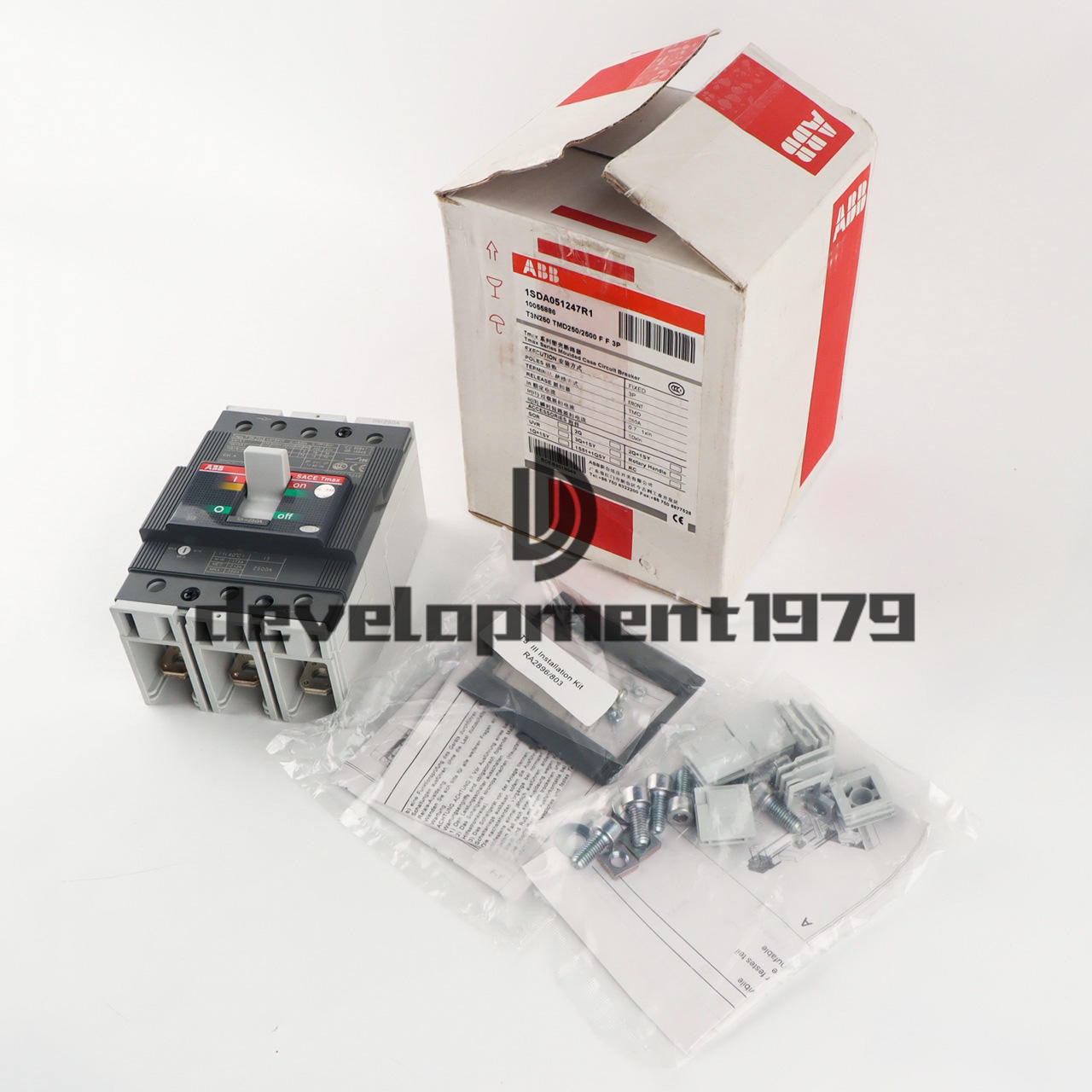 1PCS New ABB TMAX T3N250 TMD250/2500 FF 3P 250A 1SDA051247R1 Circuit Breaker