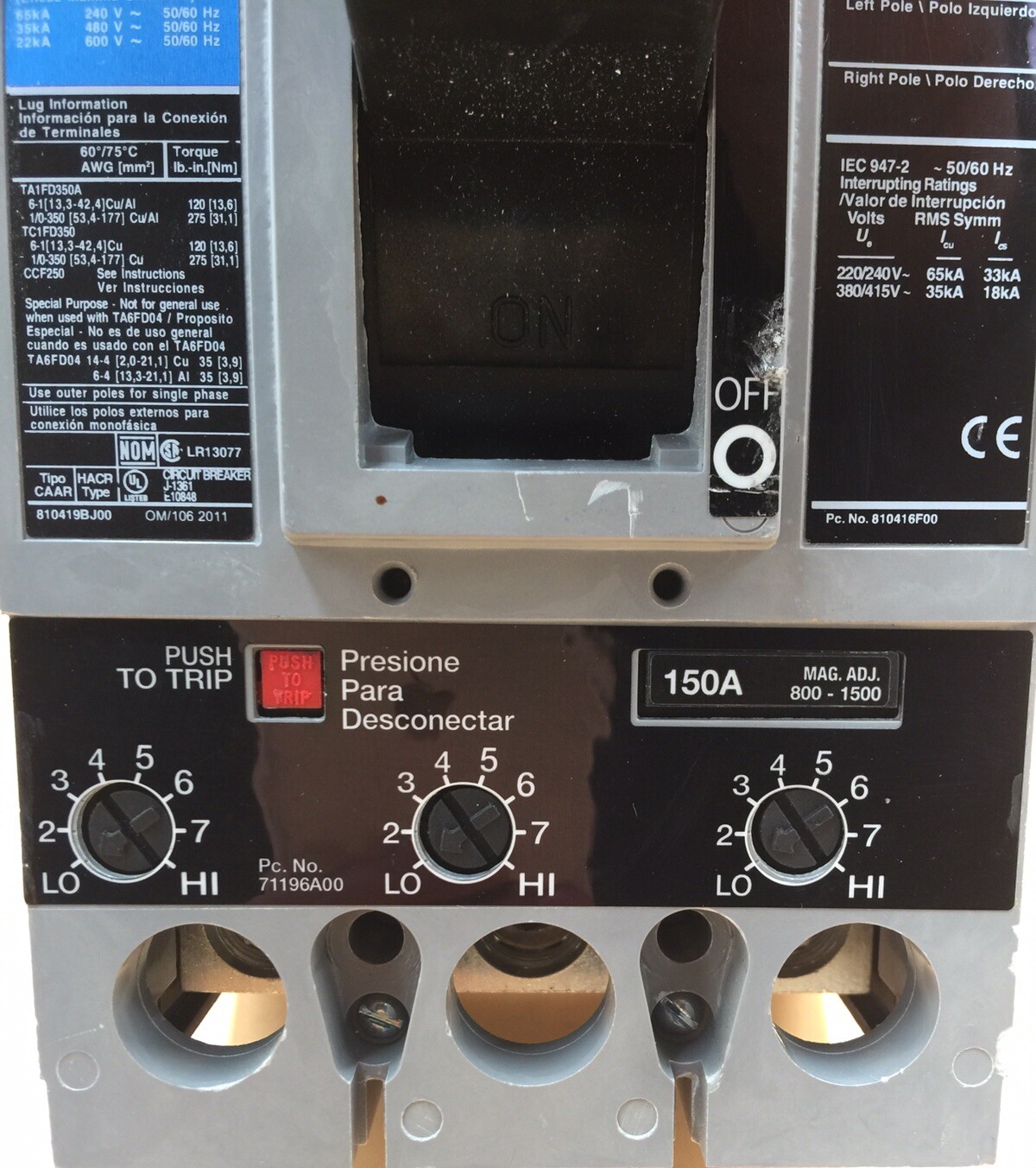 HOUSTON STOCK SIEMENS FXD63B150 TYPE FXD 150 AMP REFURBISH FREE 2DAY AIR BUY NOW
