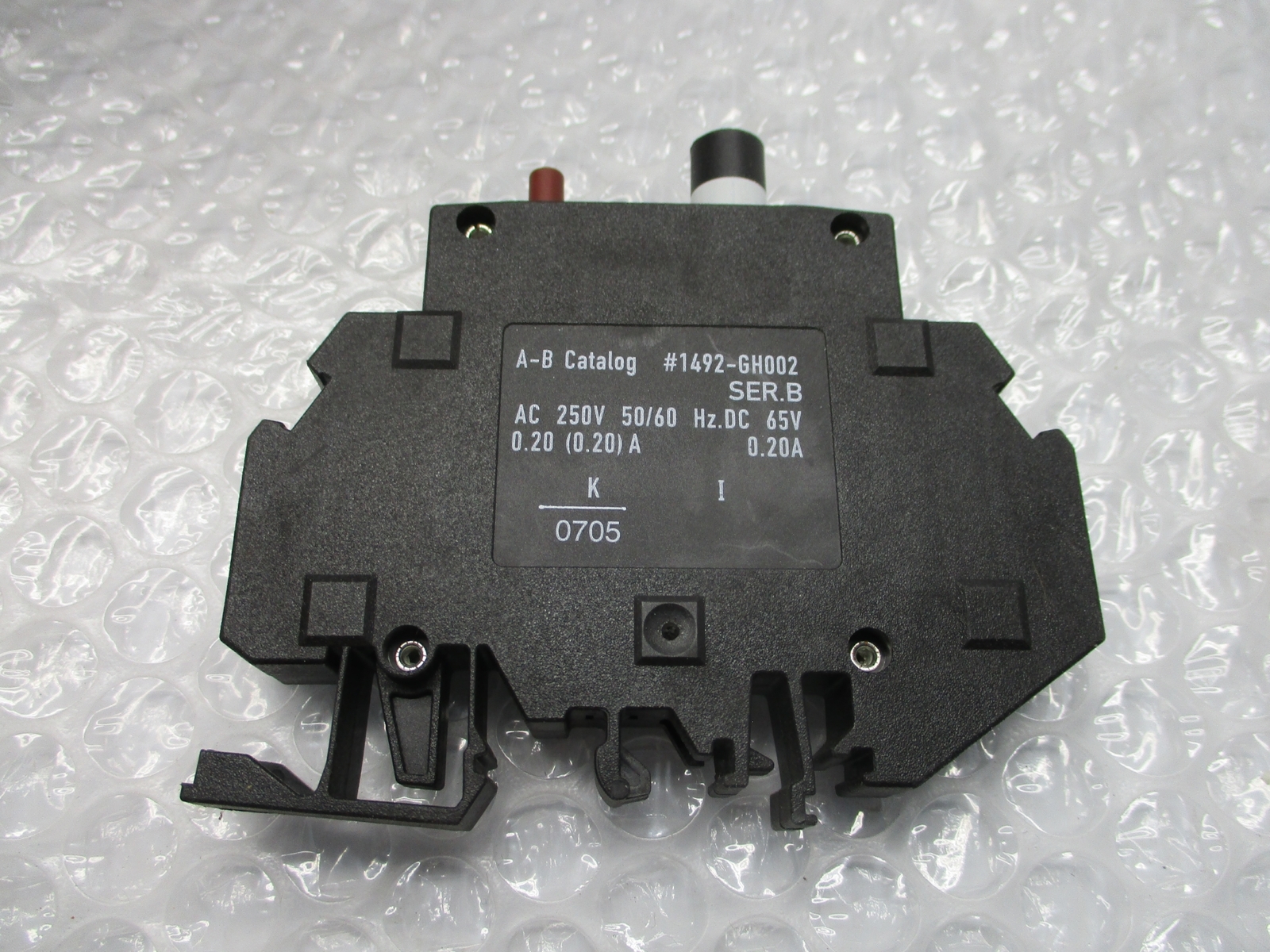 ALLEN BRADLEY 1492-GH002 SER.B BREAKER 1POLE 0.20AMP NSMP