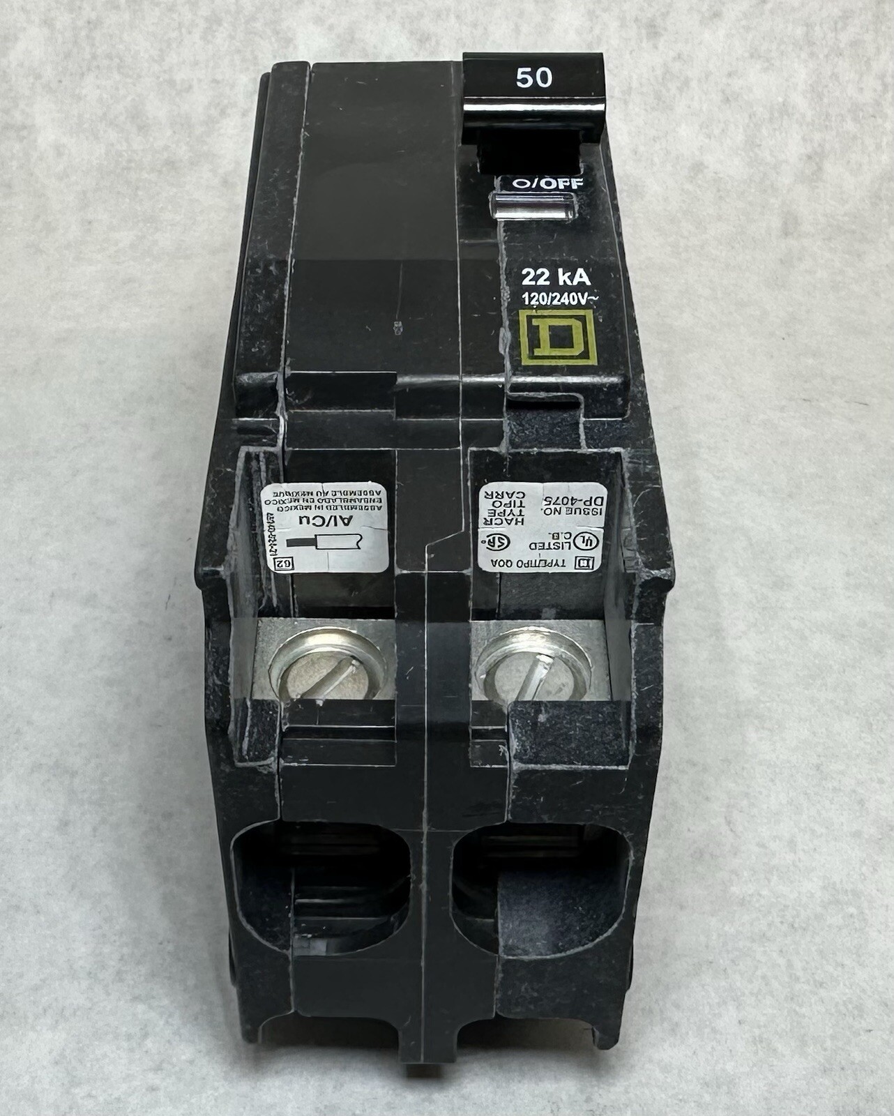NEW Square D QO250VH Plug-On Circuit Breaker 50 Amp, 2-Pole
