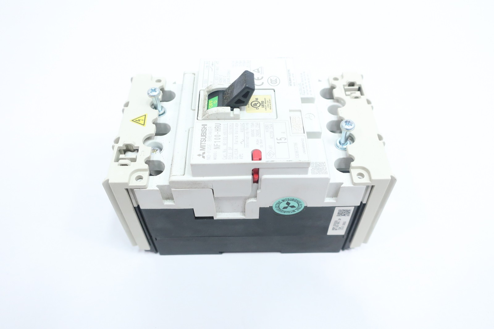 Mitsubishi NF100-HRU3015 No-fuse Circuit Breaker 15a 480v-ac 3p