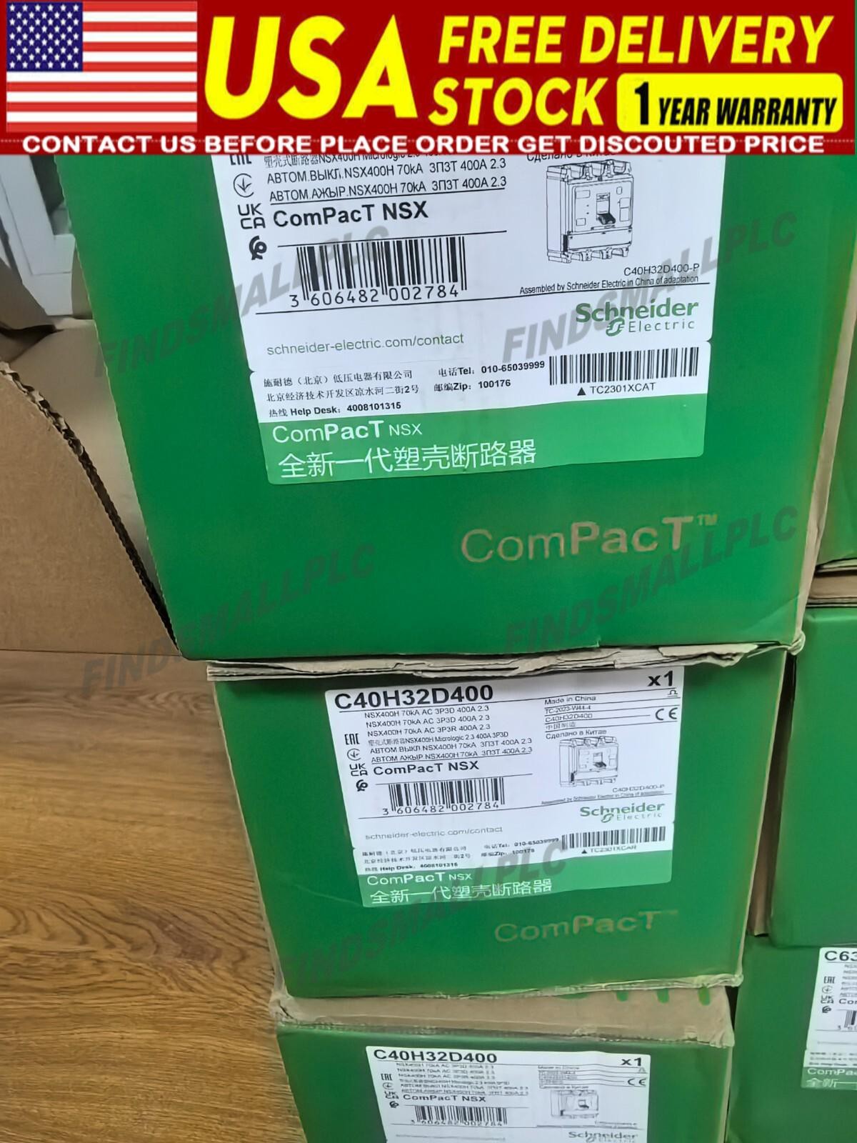 C40H32D400 SND Case Circuit Breaker NSX400H 70kA Mic2.3 400A 3P3D F US Free TAX
