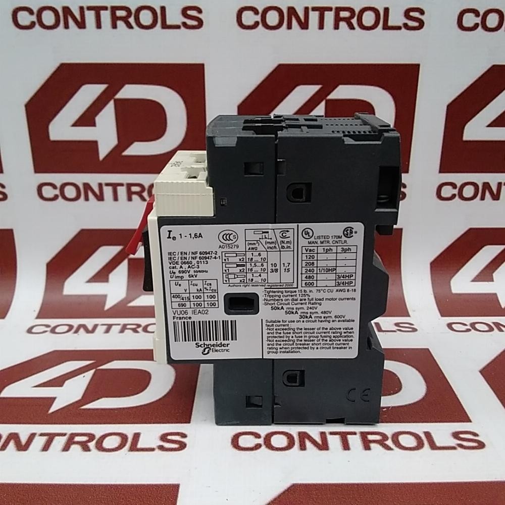 GV2ME06/1-1.6A | Telemecanique | Motor Circuit Breaker, IP20, Used