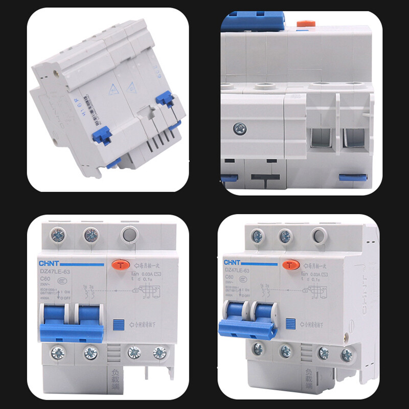 1P+N 3P+N 2P 3P 4P Leakage Protection Circuit Breaker DZ47LE Series AC 10A-60AMP