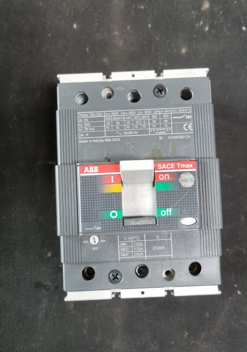 ABB TMAX T3N250 CIRCUIT BREAKER (R1S6.5)