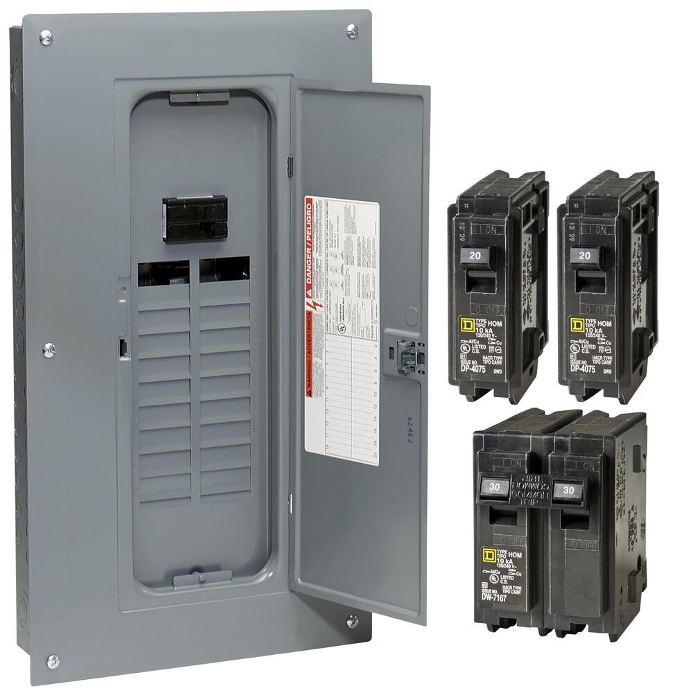 100 Amp 20 Space 40 Circuit Main Breaker Plug On Neutral Load Center Value Pack