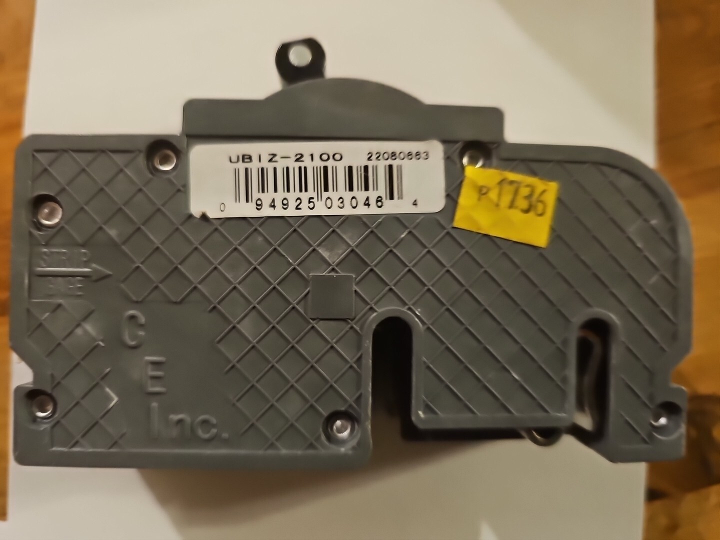 Zinsco Model: UBIZ-2100-1 Double Pole 100Amp Breaker, Connecticut Electric