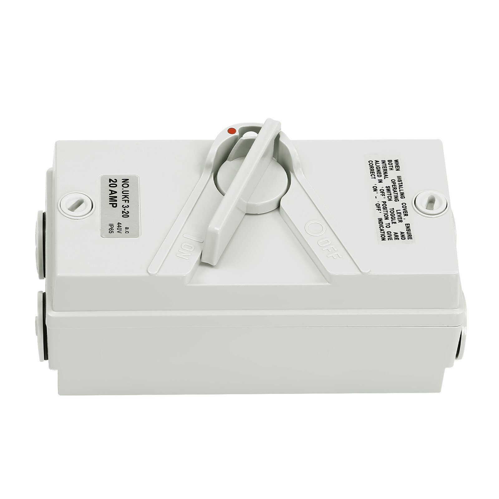 440V 20A 3 Pole Wall-Mounted Isolation Switch Waterproof Safety Isolation Switch