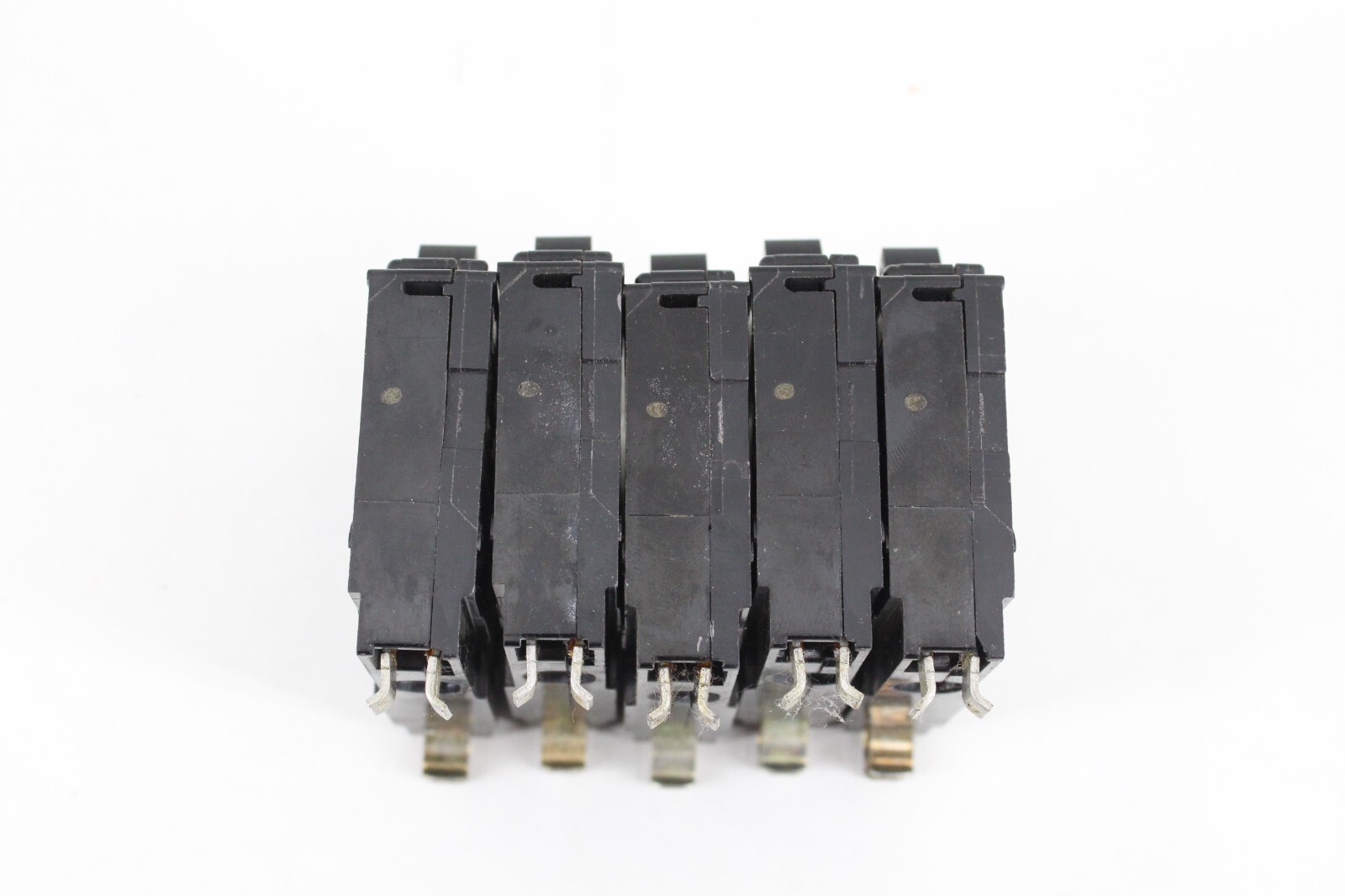 Lot Of 5 Square D QO120 1 Pole 20 Amp 120V AC Type QO Plug In Circuit Breaker