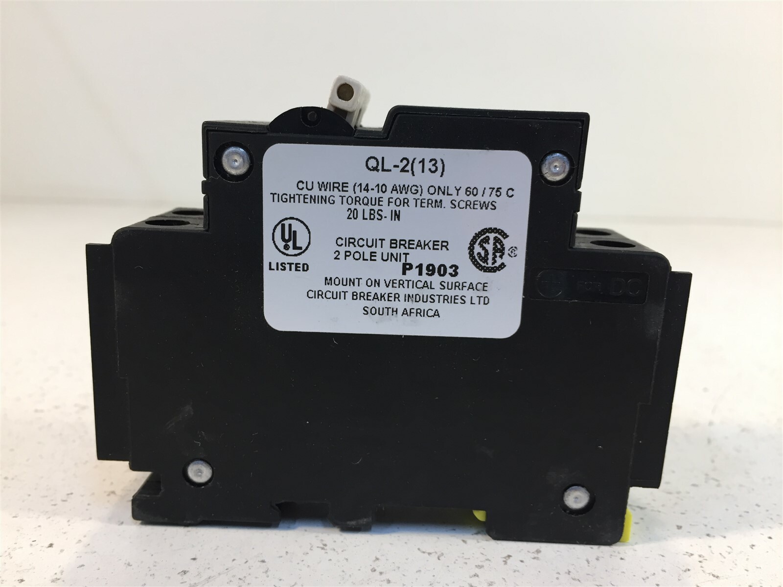 CBI QL213CKM 12A Circuit Breakers QL29KM12 – Lot of 6 – 2 Pole Units Curve KM