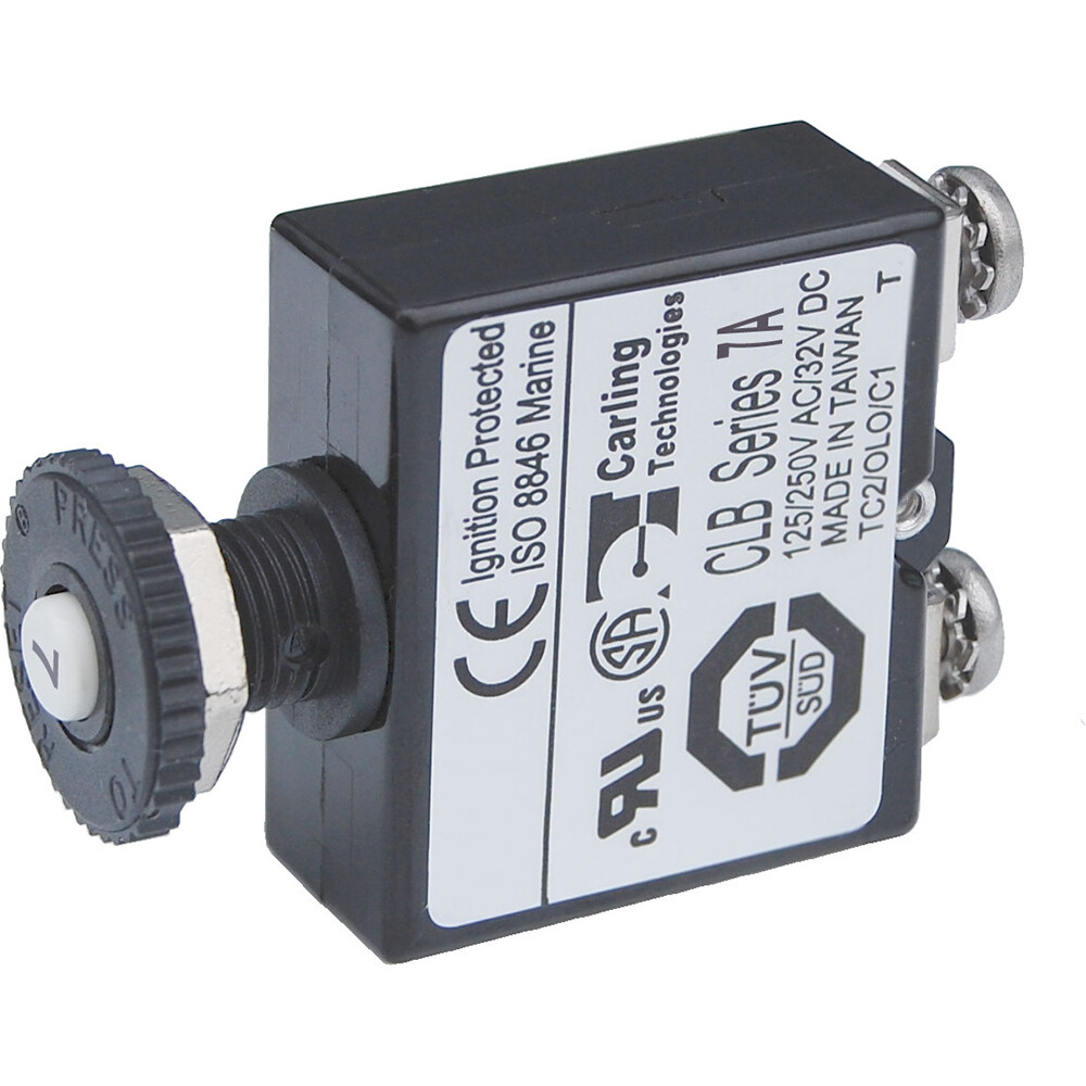 Blue Sea Systems 2131 Push Button Reset Only Screw Terminal Circuit Breaker 7