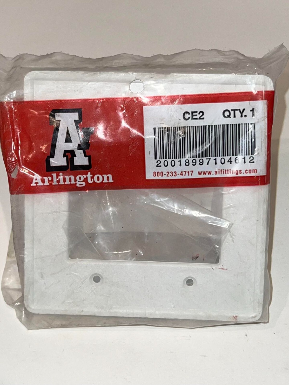 (Lot of 2) ARLINGTON CE2 Cable Entry Cover Plate