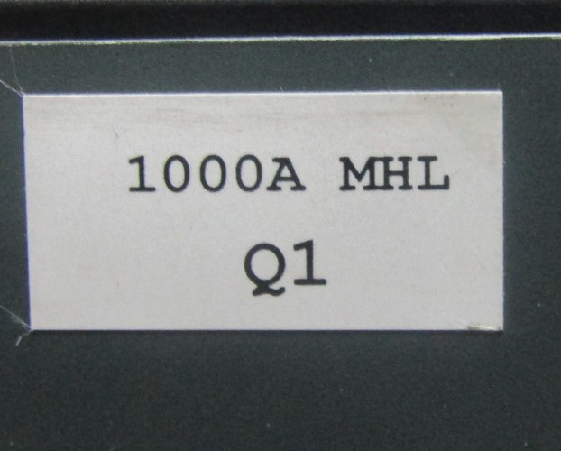 😍SQUARE D 1000A CIRCUIT BREAKER WITH SHUNT AND AUX 600VAC/250DC MHL3610001426