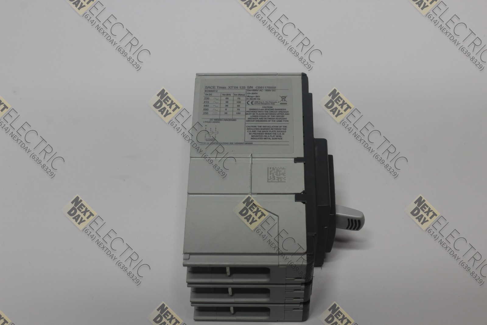 ABB, Sace Tmax XT1 N 125, Circuit Breaker 600v 30a 30 Amp