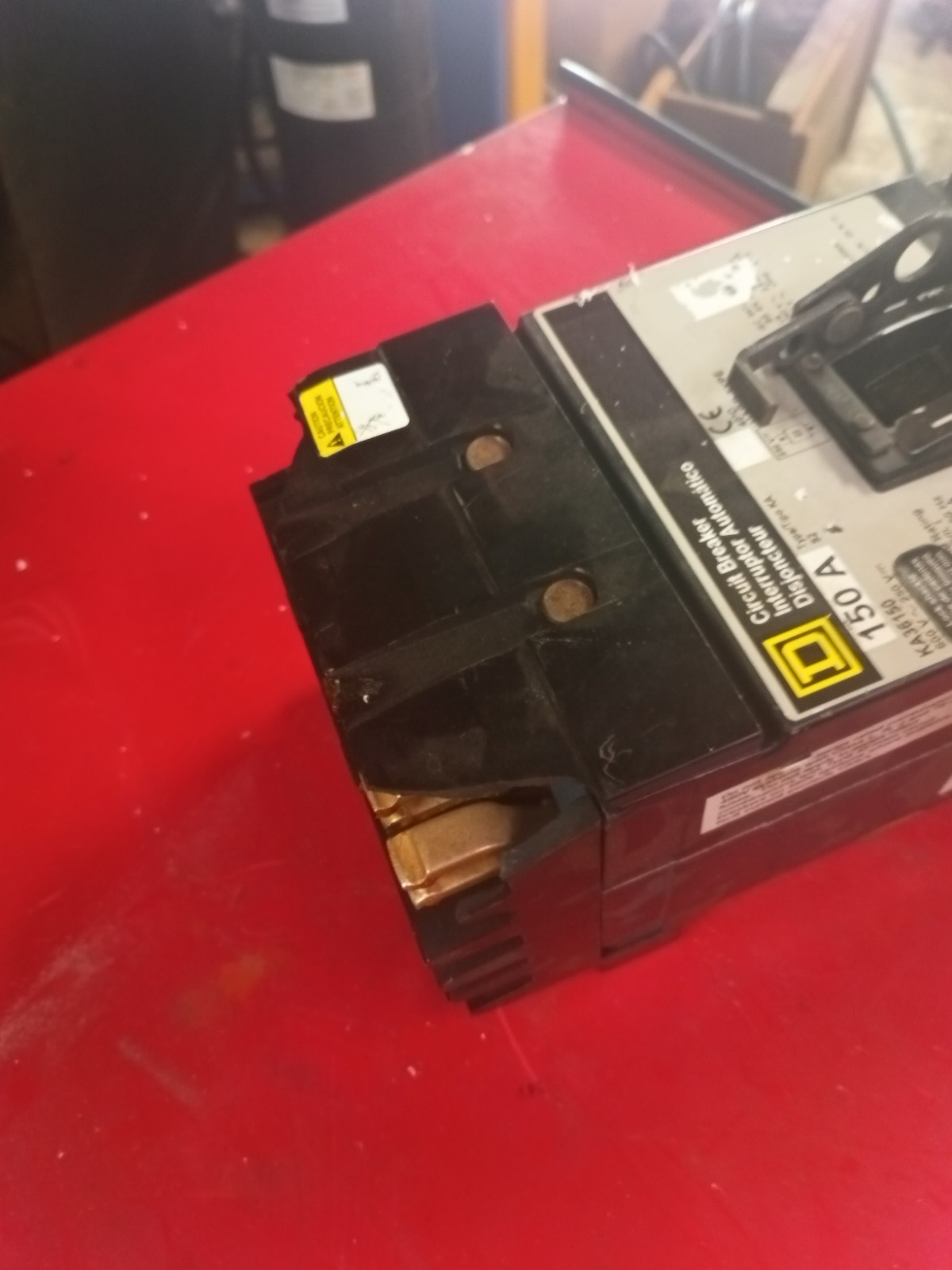 Square D KA36150 150A 240/480/600V 3-Pole Bolt-On Molded Case Circuit Breaker