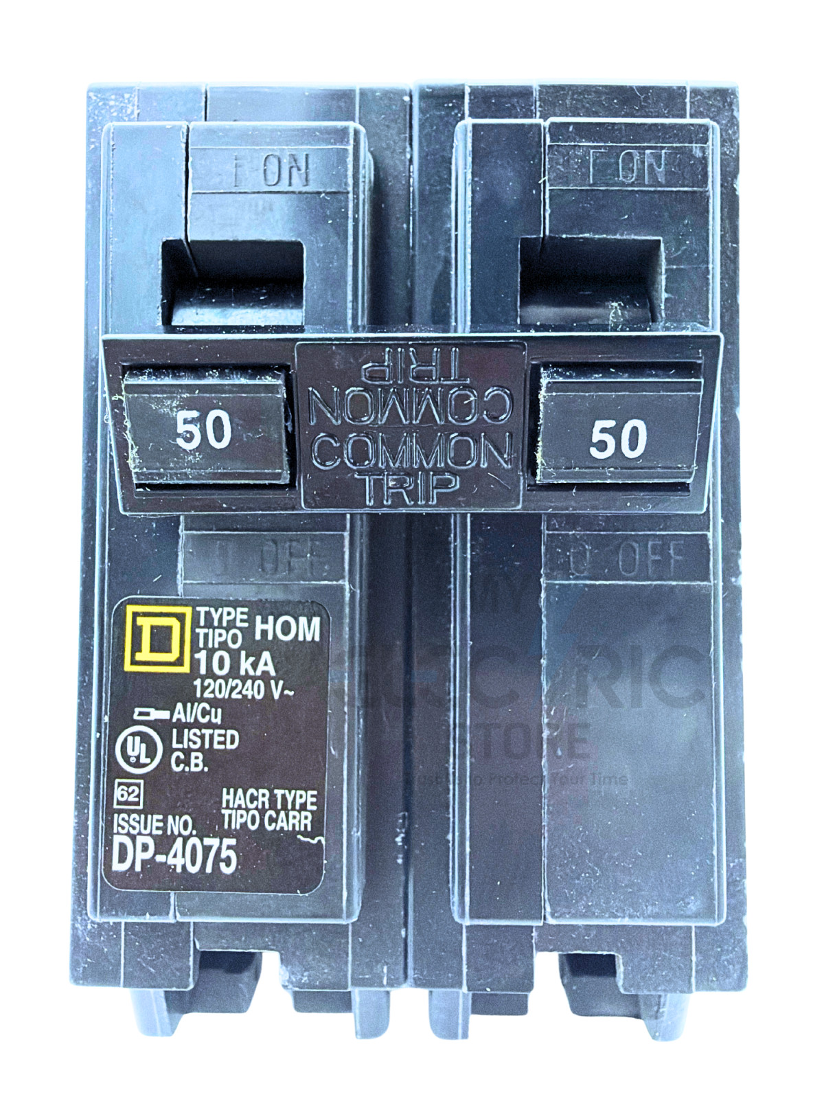 Square D HOM250CP 50A 2-Pole 120/240V Plug-On Circuit Breaker Homeline New