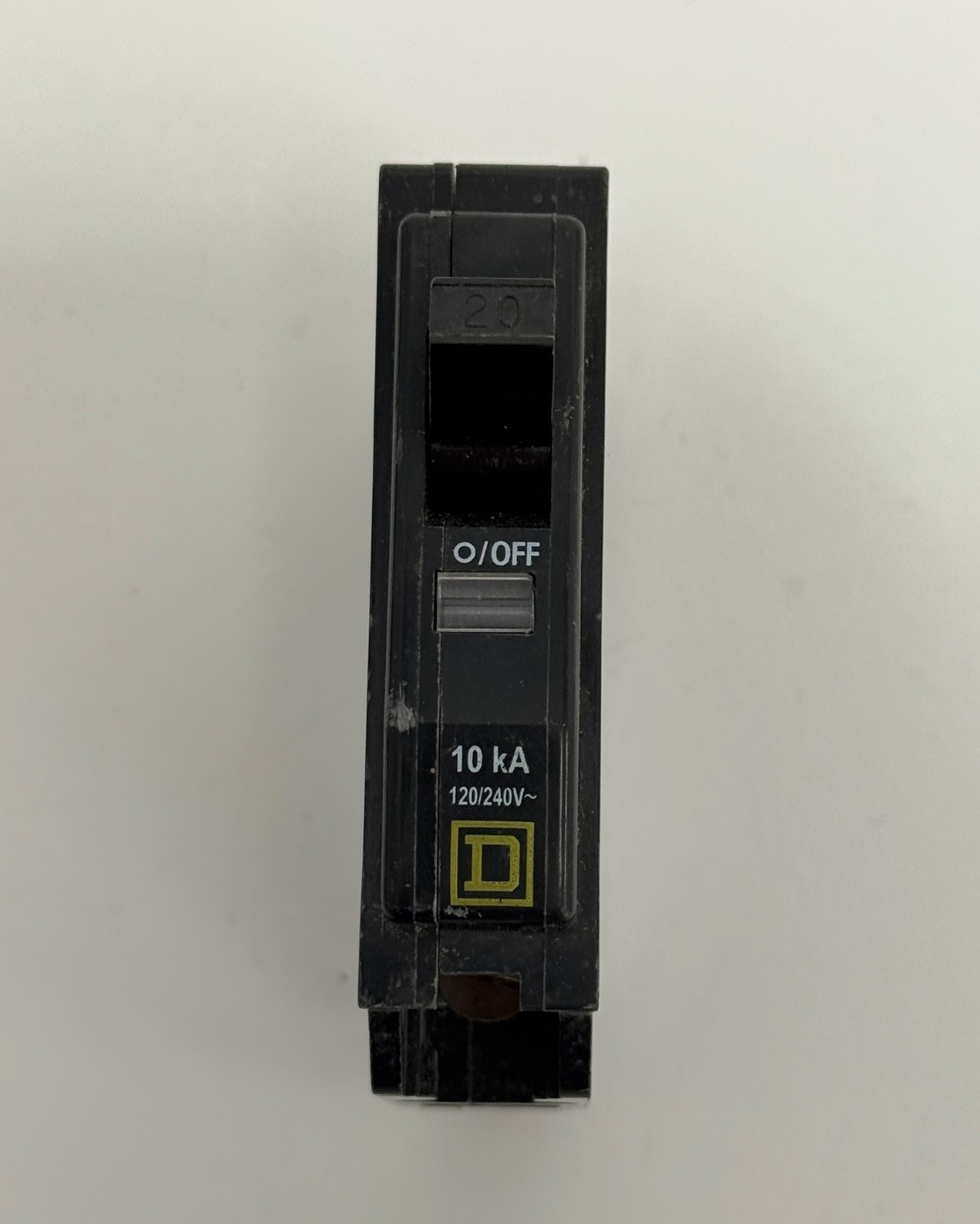Square D QOB120 1 Pole 20Amp 120/240v Bolt-On Miniature Circuit Breaker