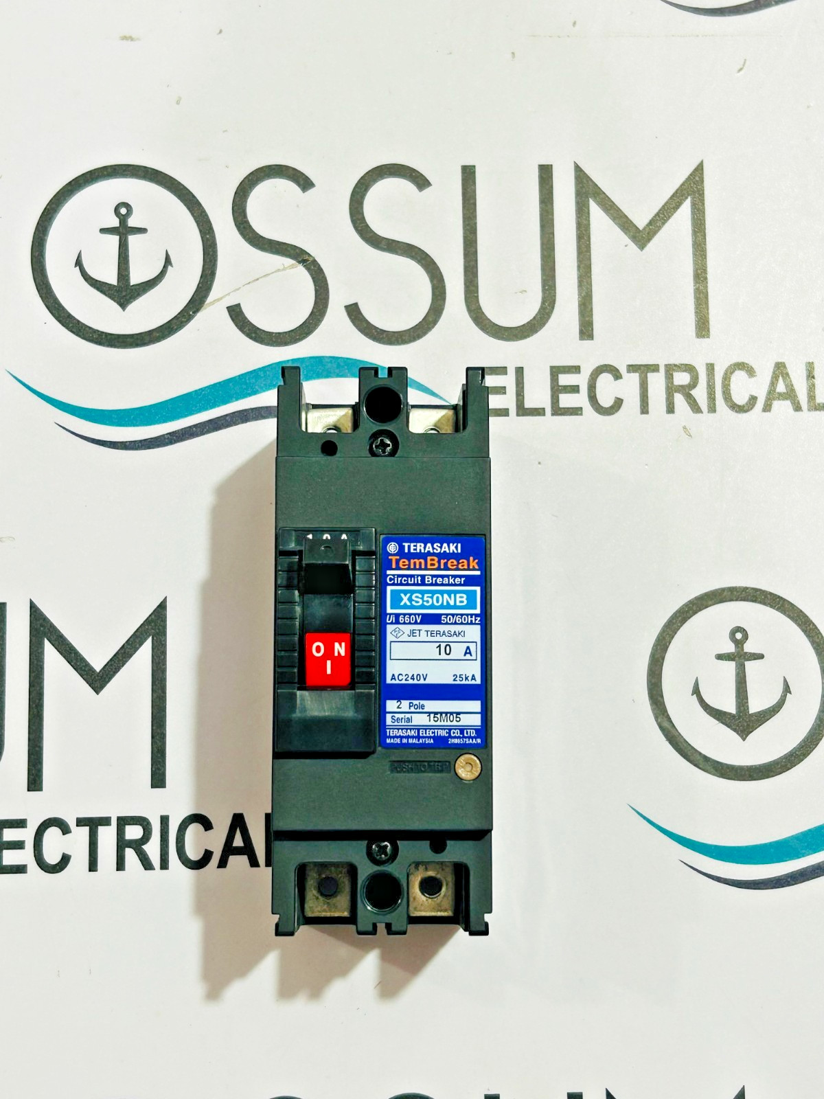 TERASAKI TEMBREAK XS50NB 10A 2POLE 240VAC CIRCUIT BREAKER