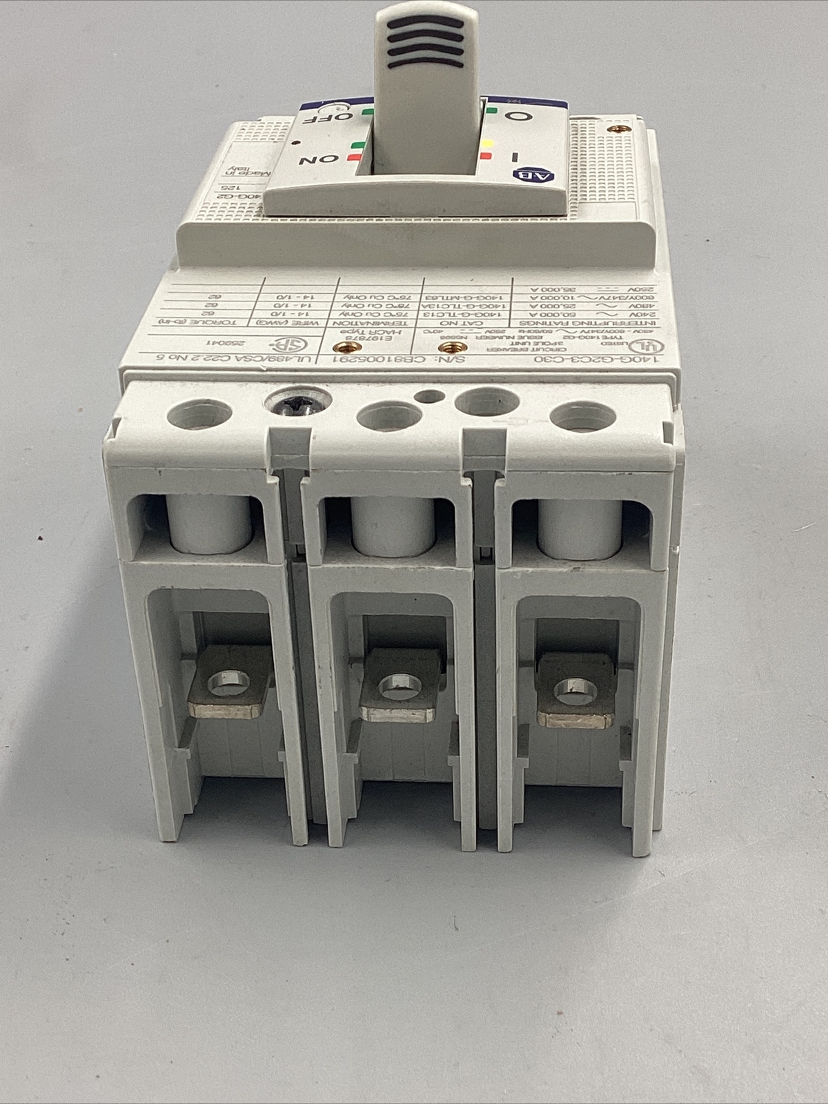 HOUSTON STOCK NEW AB 140G-G2C3-C30 TYPE 140G 30 A 600V FREE 2 DAY AIR SHIPPING