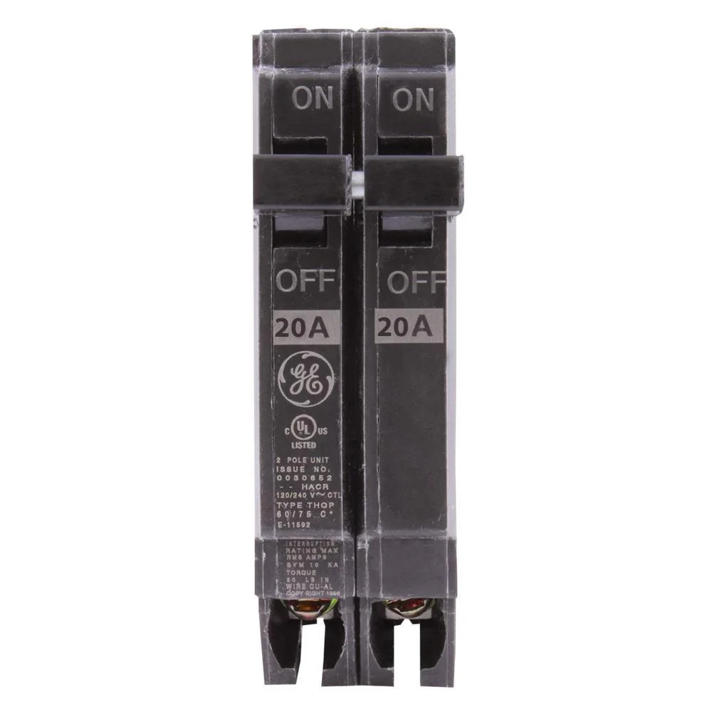 GE Q-Line 20/30/40/50 Amp 1 in. Double-Pole Circuit Breakers (THQP) Pick a Model