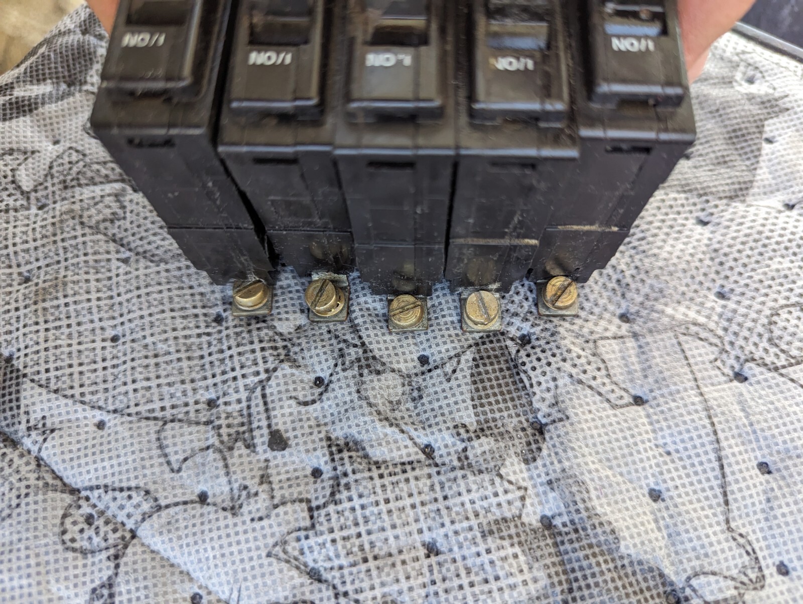 Lot Of 5-Square D QOB120 Circuit Breaker 120/240V QOB QOB-120 20 Amp 1 Pole