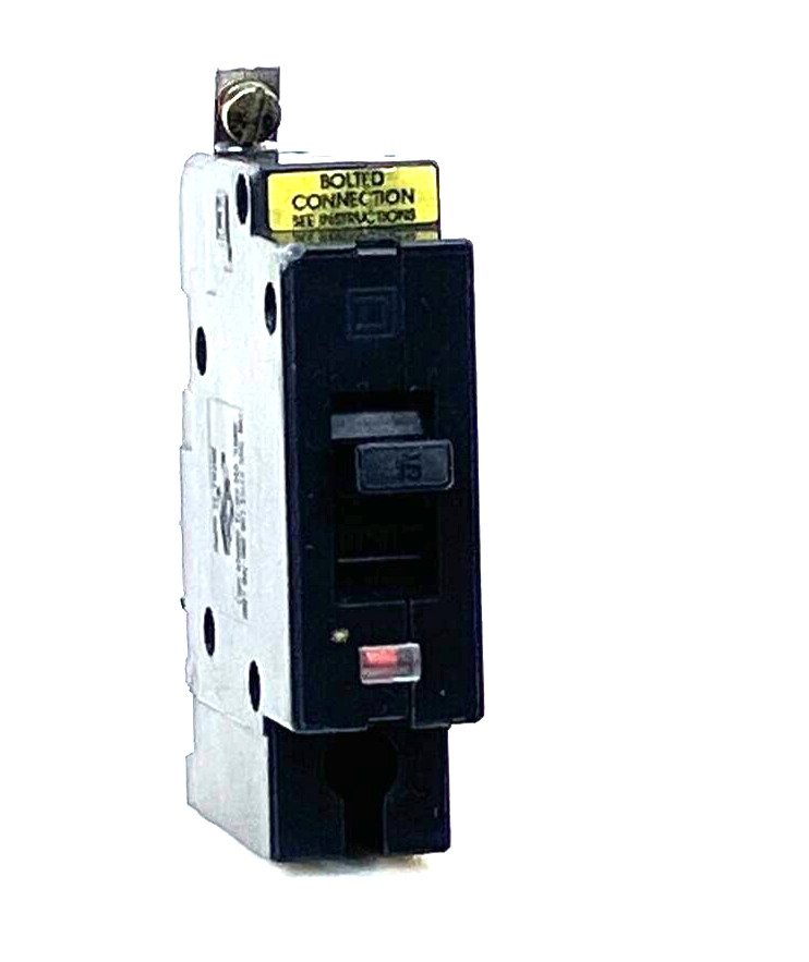 Square D EHB14015 15A Circuit Breaker 14kA @ 277 VAC Type EHB4 1 Pole 15 Amp