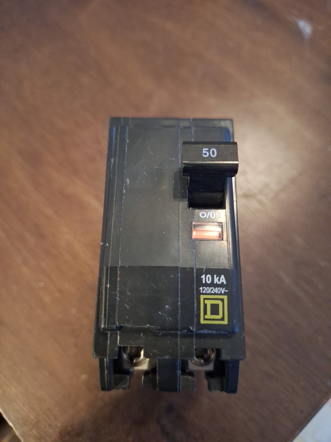 SQ D QO250 Circuit Breaker 2 Pole 50