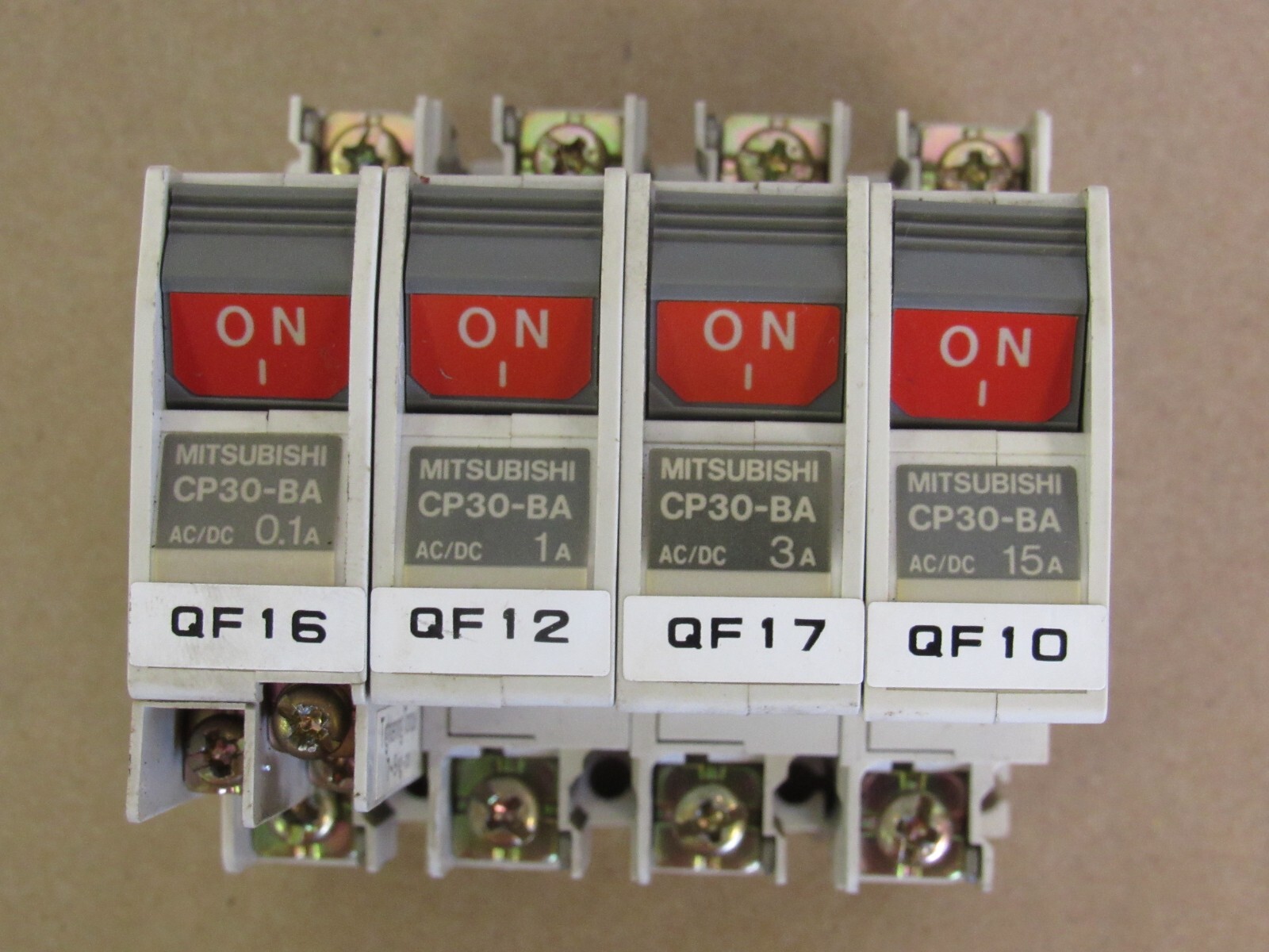 MITSUBISHI CIRCUIT BREAKER CP30-BA 0.1A 1A 3A 15A
