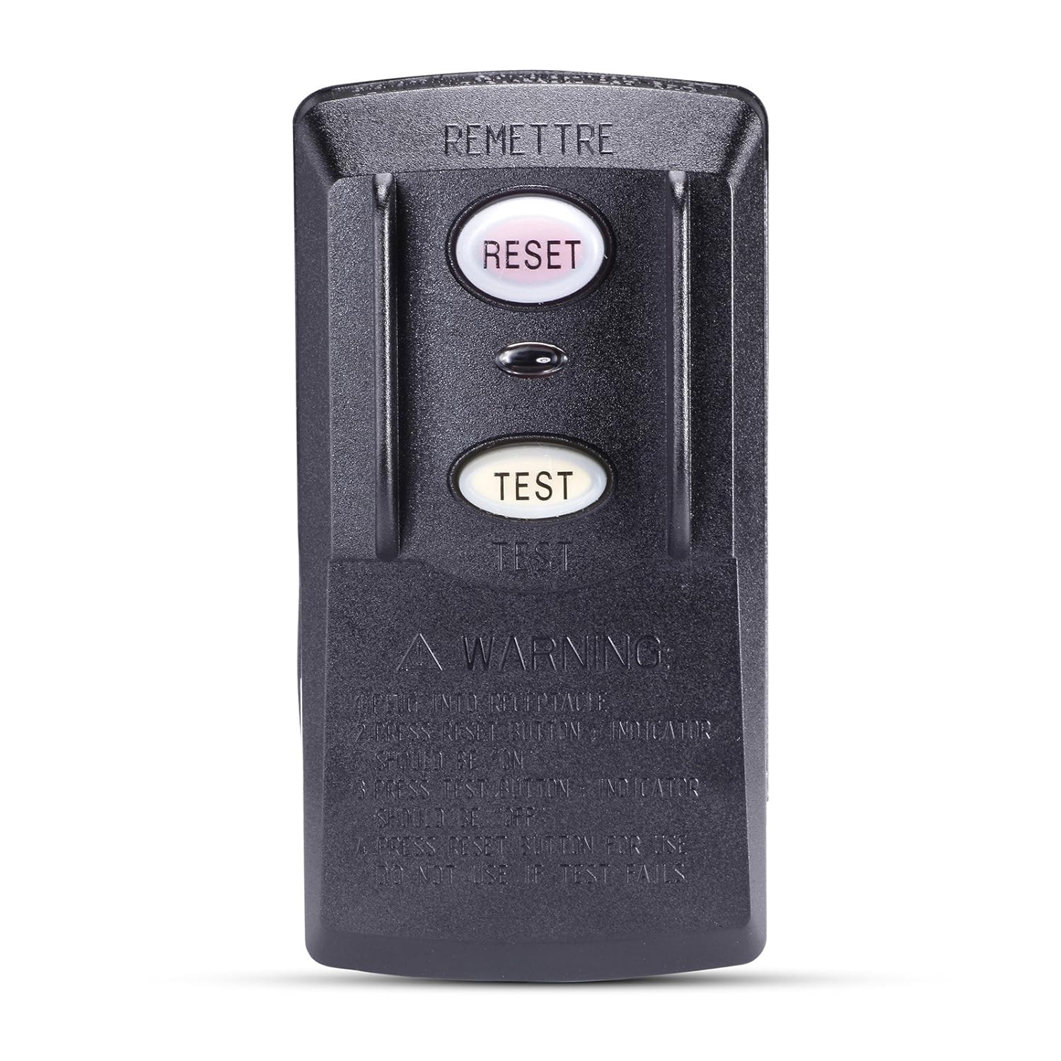 15 Amp GFCI Plug Replacement 3 Prong Waterproof Inline GFI Circuit Breaker