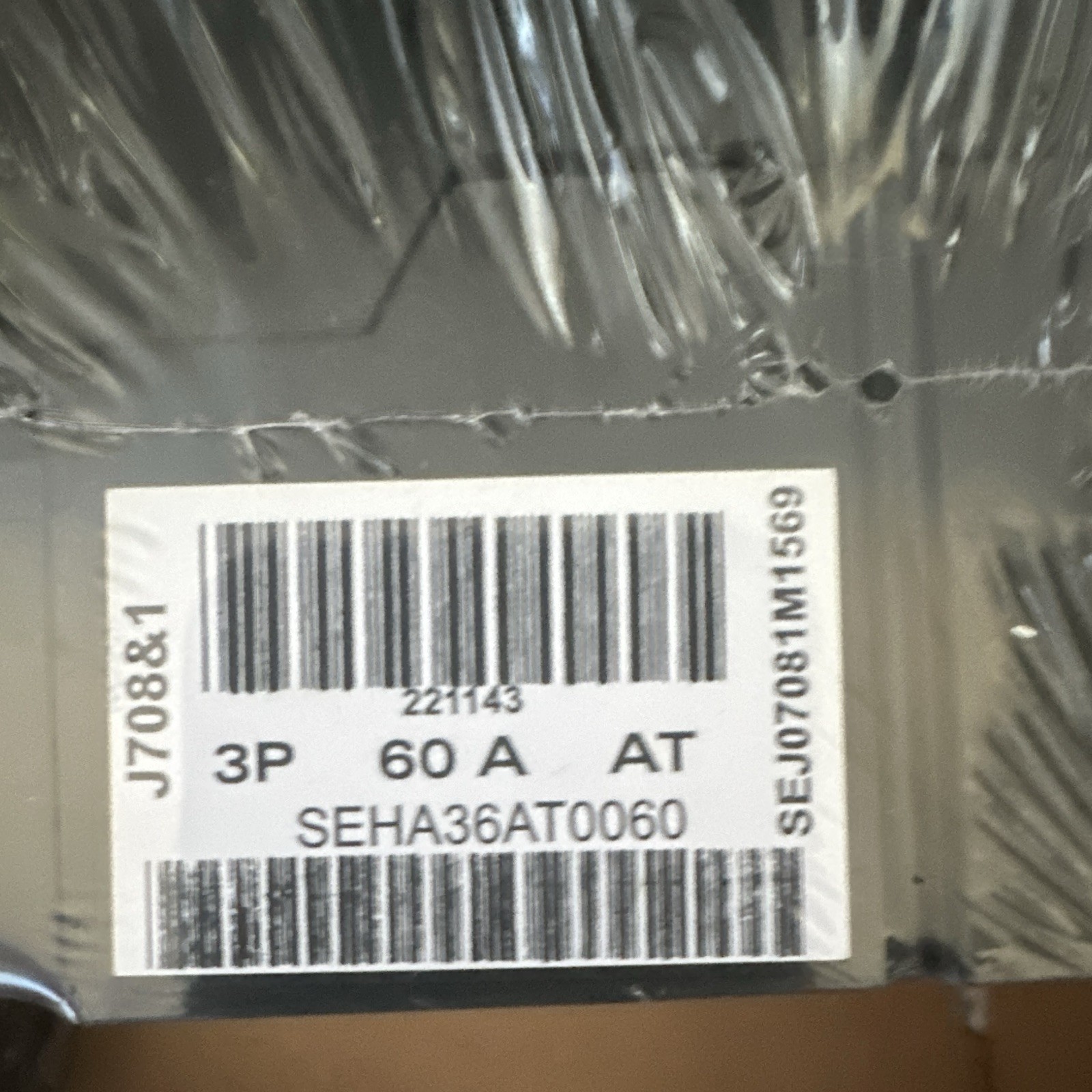 GE Spectra RMS Circuit Breaker 60A 3 Pole 600VAC Thermal Industrial