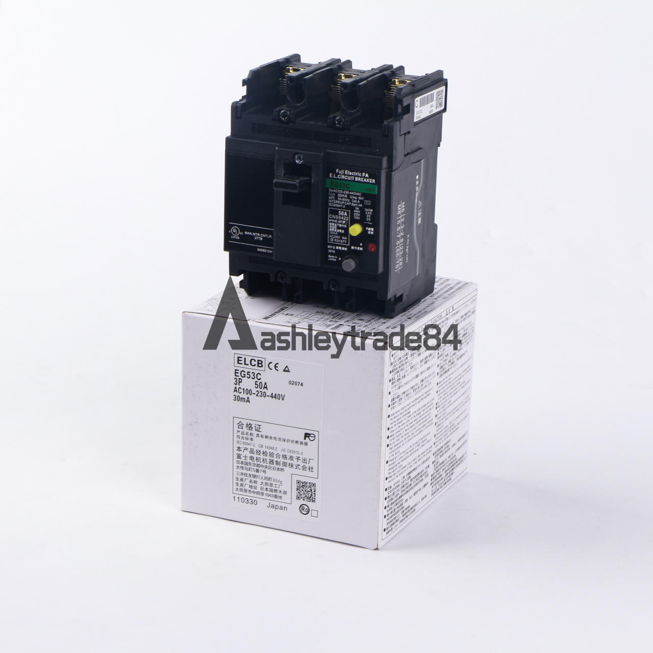 1PCS New Fuji EG53C 50A leakage circuit breakers