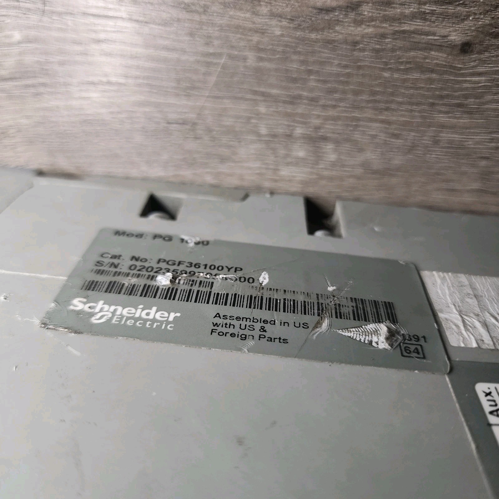 SQUARE D POWERPACT PG 1000 CIRCUIT BREAKER PGF36100YP 3 POLE 600V 1000A AMP