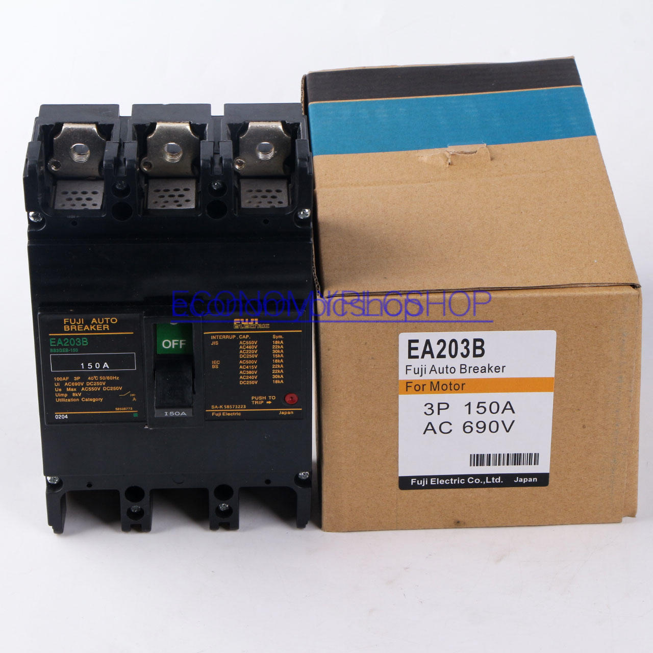 1PCS Fuji Electric EA203B 3P 150A Industrial Automation Auto Circuit Breaker NEW