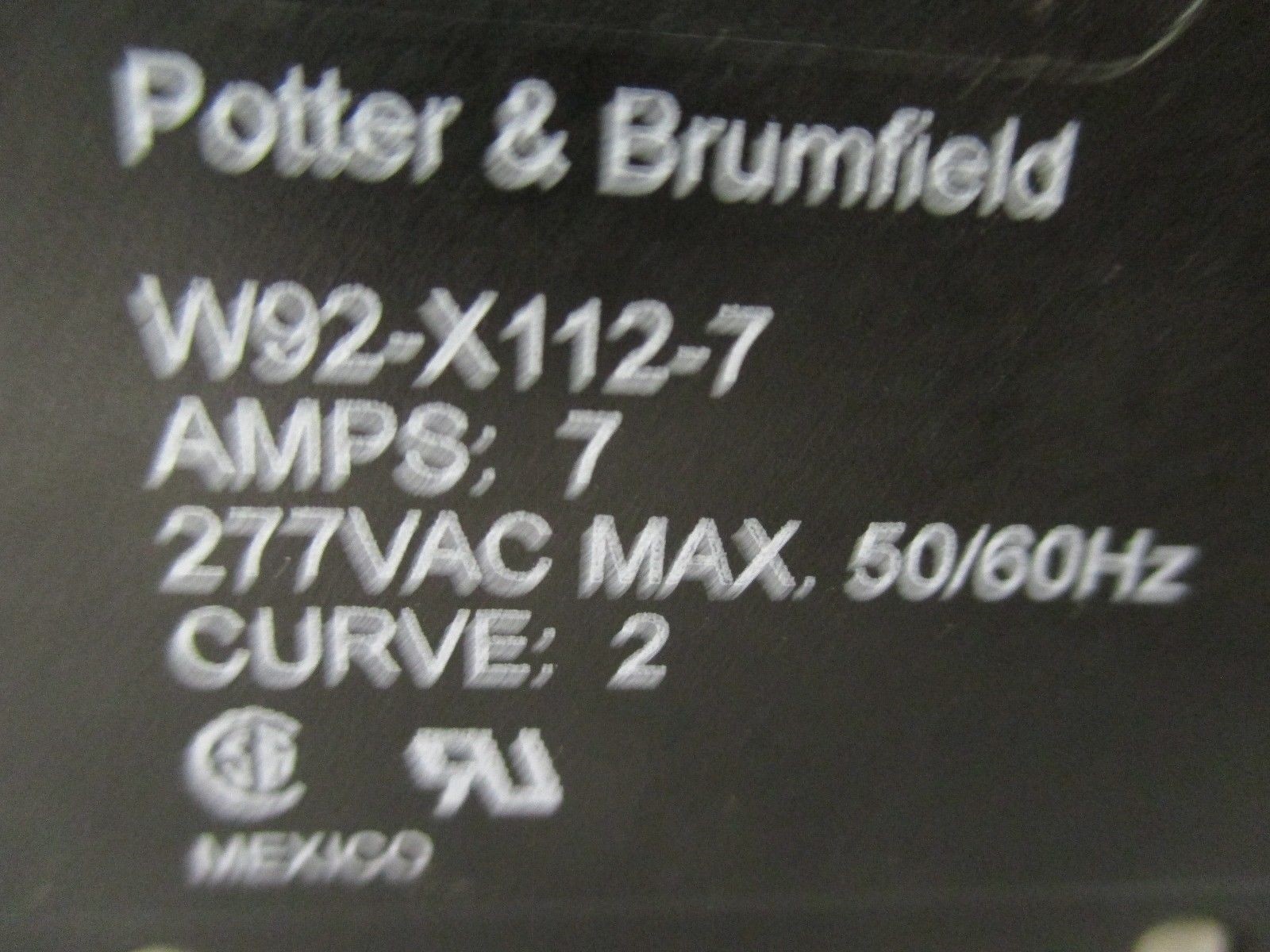 Potter & Brumfield W92-X112-7 Circuit Breaker
