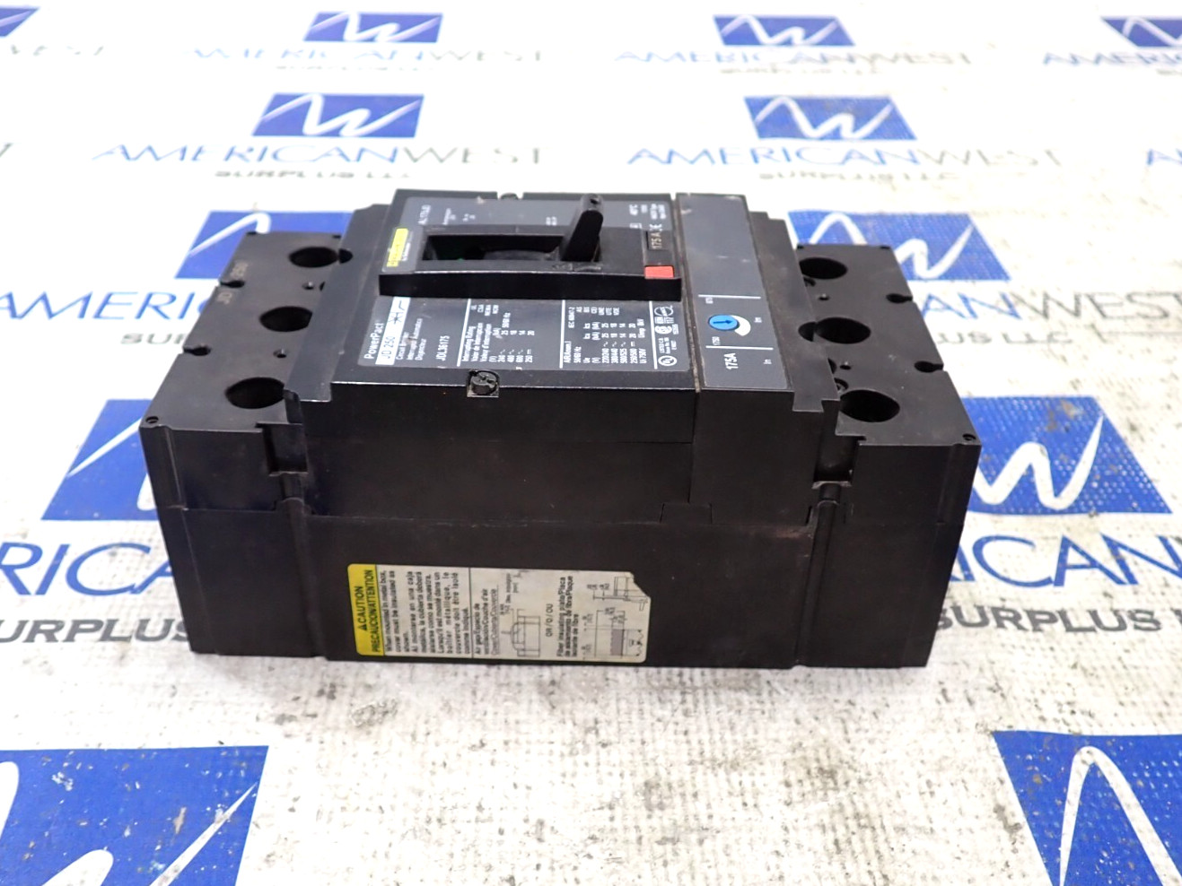 Square D JDL36175 3 Pole 175 Amp 600 Volt 18kA@480V Circuit Breaker – Tested