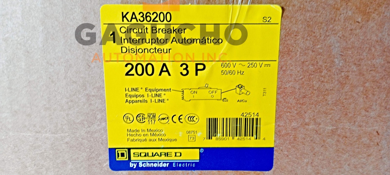 USA SELLER Square D circuit breaker KA36200 new in box SHIPS SAME DAY
