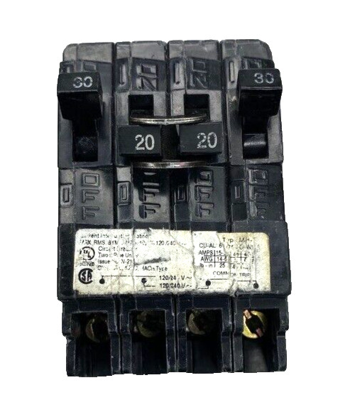 20-30A Murray MP220230CT2 Circuit Breaker 30A – 20/20A – 30A 2-2P 120/240V MH-T