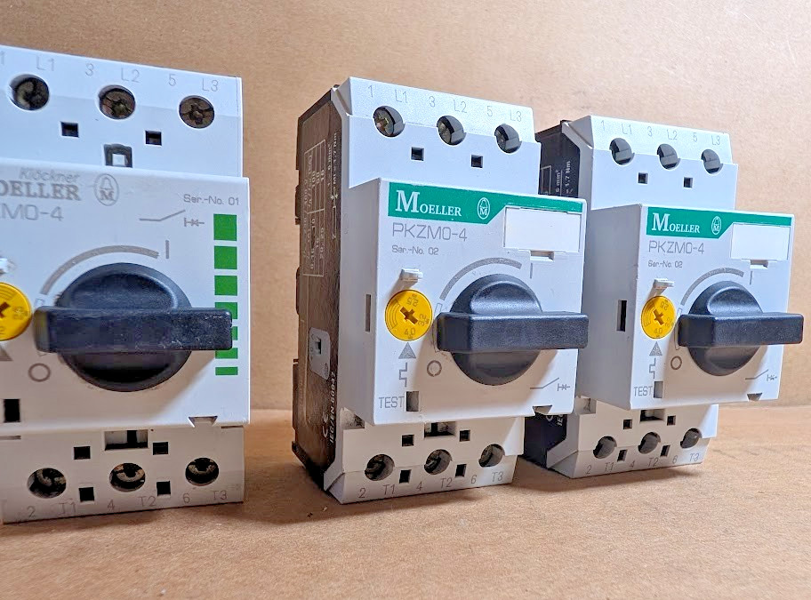 Eaton / Moeller PKZM0-4 IEC Motor Protection Breaker, 2.5-4A, 072737 (New NB)