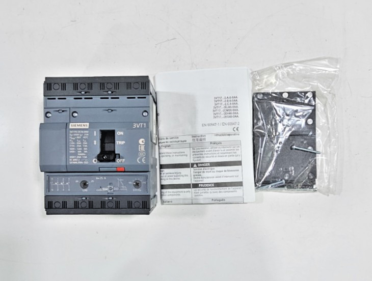 SIEMENS 3VT1 3VT1792-2EC46-0AA0 CIRCUIT BREAKER 25A 4P 20KA 690V NEW-OPEN BOX