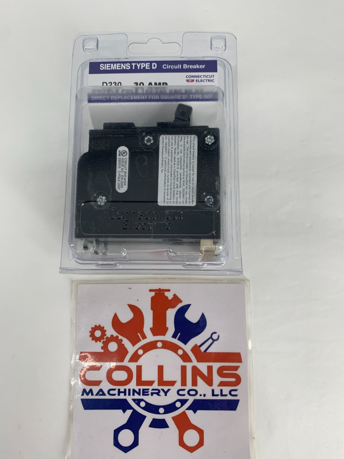 Siemens D230 Circuit Breaker Type D 2P 120/240V 30A 10K UL Class
