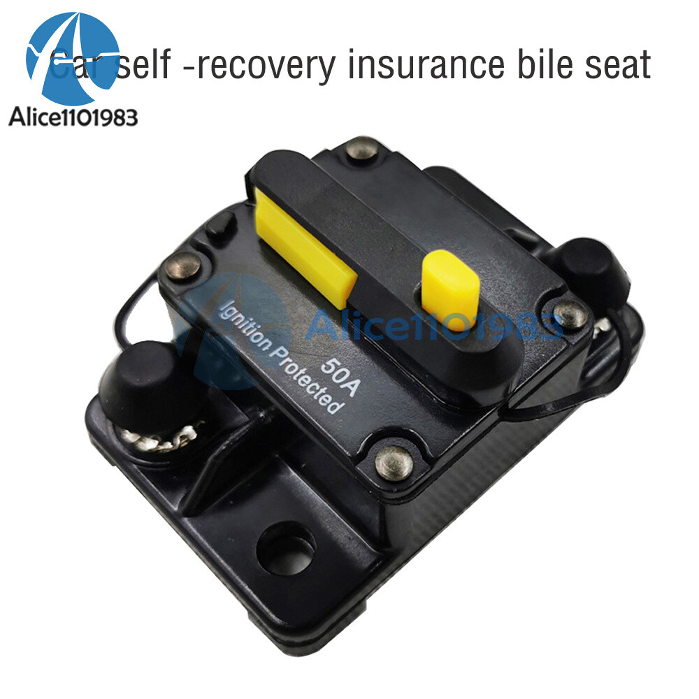 Waterproof Circuit Breaker Fuse Reset 30-300A DC12-48V Car Boat Auto Breaker