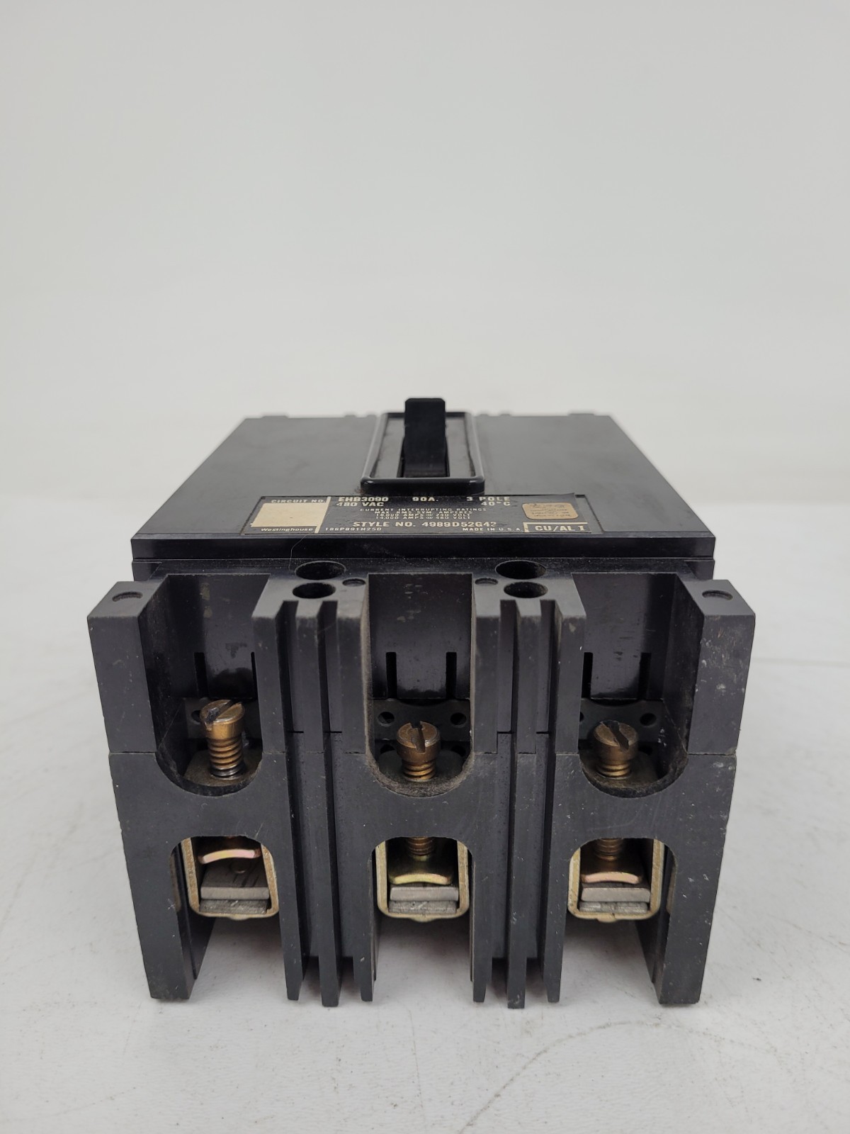 EHB3090 Westinghouse 90 Amp 480 VAC Circuit Breaker – Next Day Option