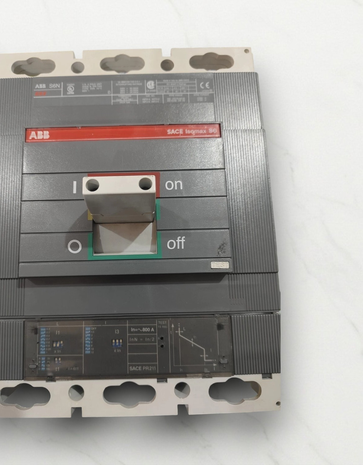 ABB S6N CIRCUIT BREAKER 800A 440VAC 35KA FREE FAST SHIPPING