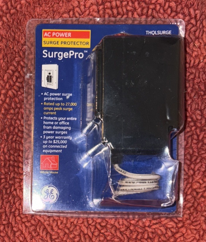 GE SurgePro AC Power Surge Protector Arrester, Model THQLSURGE, 120/240Vac NEW