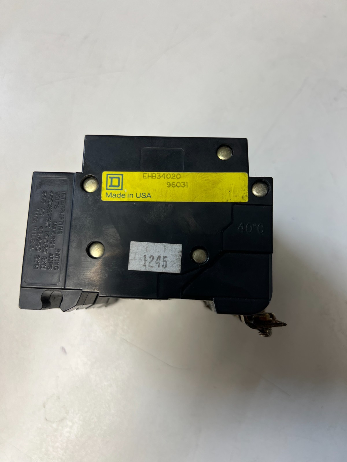 New Square D EHB34020 Circuit Breaker 20A 480Y/277VAC 3-Pole