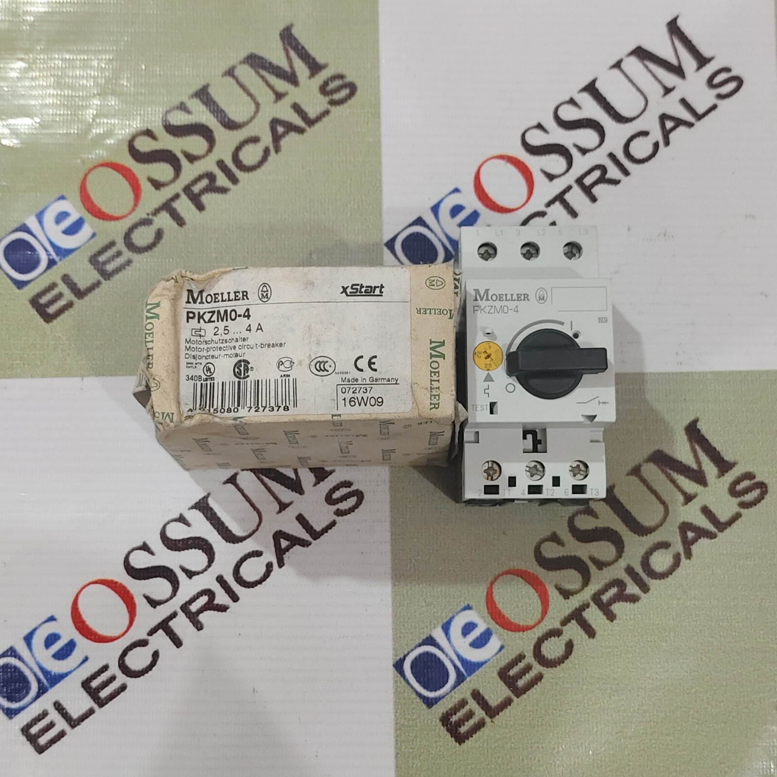 MOELLER PKZM0-4 MOTOR PROTECTION CIRCUIT BREAKER RANGE 2.5-4AMP FAST SHIPPING
