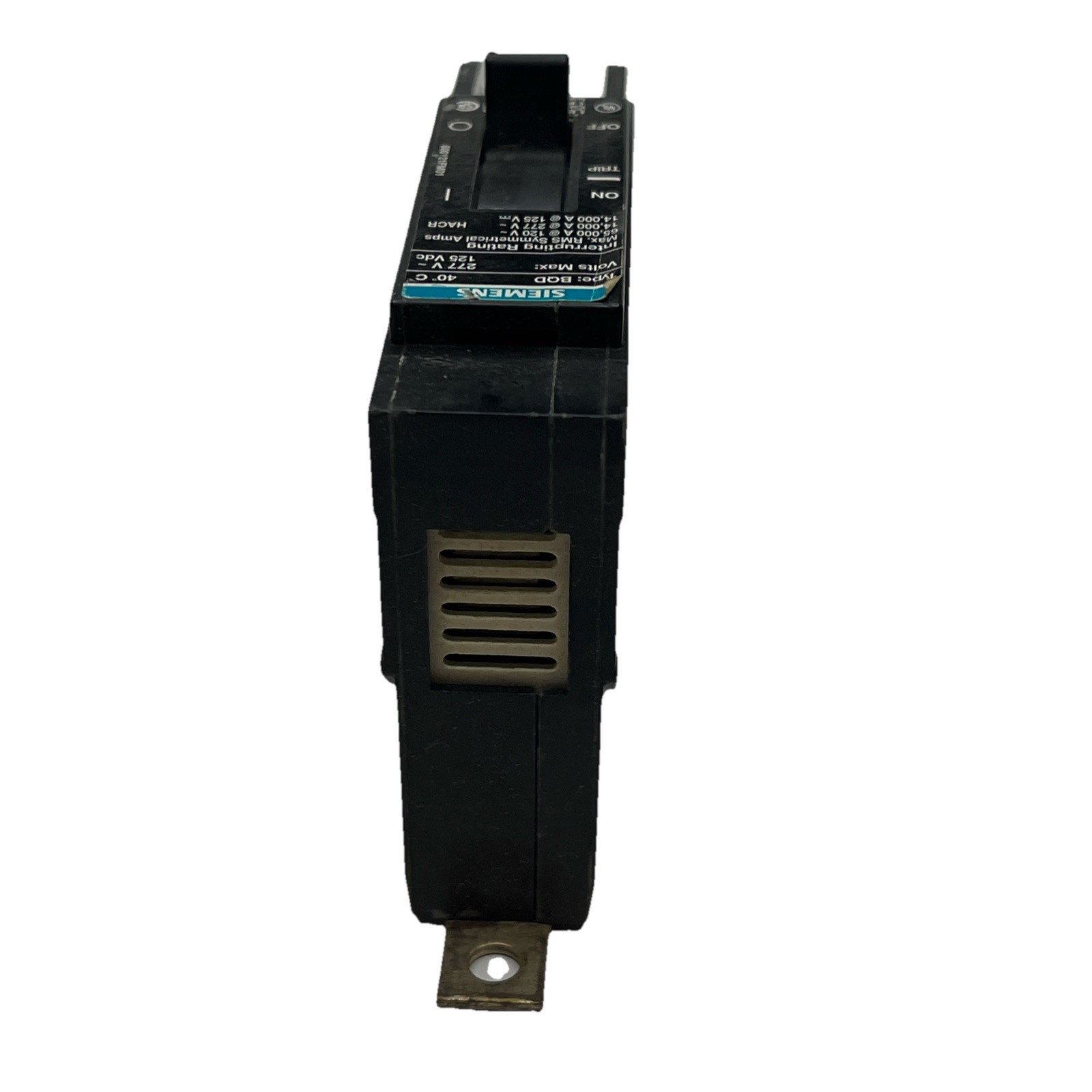 BQD190 – Siemens Bolt-on 277V AC 125V DC 90A 1 pole circuit breaker