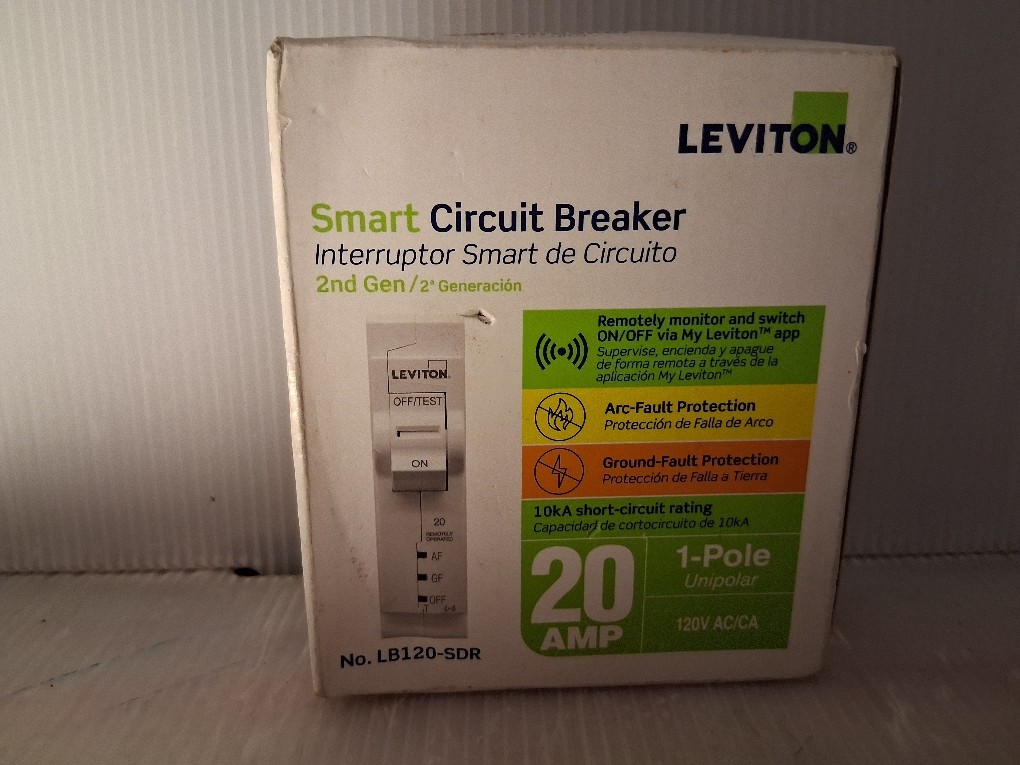 2nd Gen 1-Pole 20 Amp, 120-Volt, Smart Circuit Breaker w/Remote, Dual Function A
