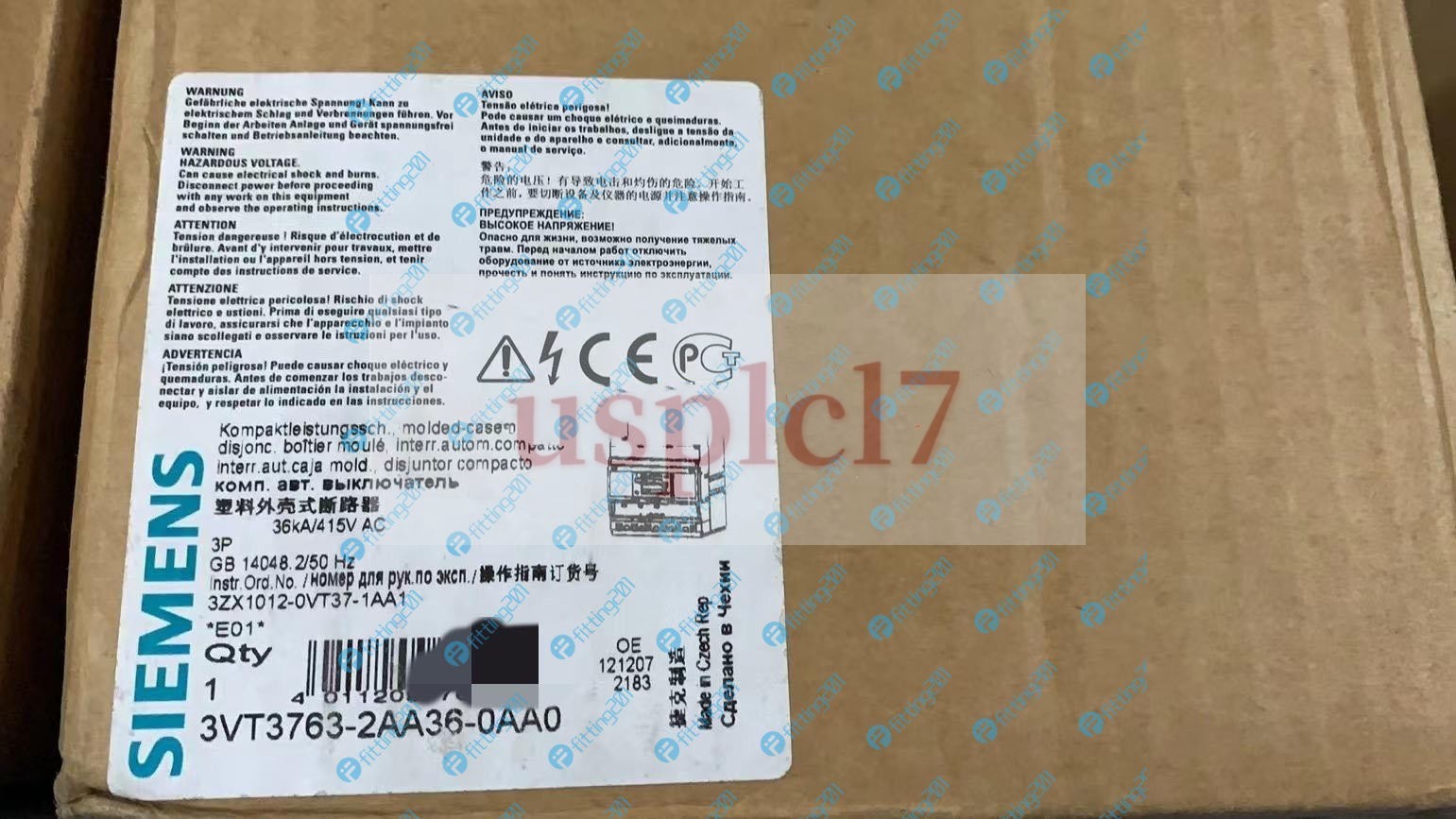 1PC New Siemens 3VT3763-2AA36-0AA0 Circuit Breaker 3VT3 763-2AA36-0AA0