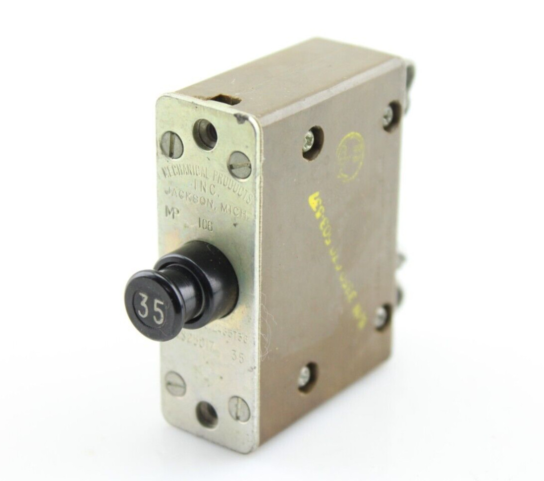 MS25017-35 35A Aircraft Circuit Breaker Mechanical Products Mil Spec MS25005 Al